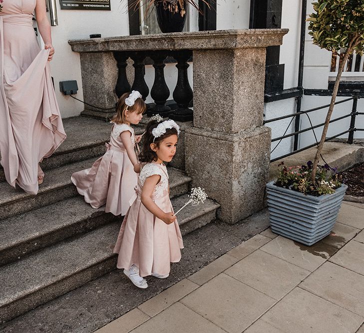 Flower Girls in Pink Monsoon Dresses | Outdoor Wedding at The Haven Hotel in Southern Ireland | Jason Mark Harris Photography