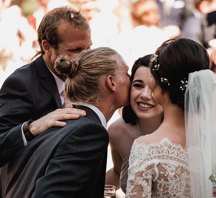 Bride in Pronovias Princia Lace Gown & Jacket | Outdoor Wedding at The Haven Hotel in Southern Ireland | Jason Mark Harris Photography