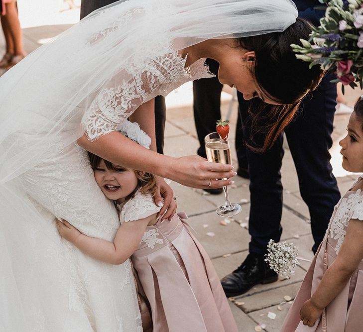 Bride in Pronovias Princia Lace Gown & Jacket | Outdoor Wedding at The Haven Hotel in Southern Ireland | Jason Mark Harris Photography