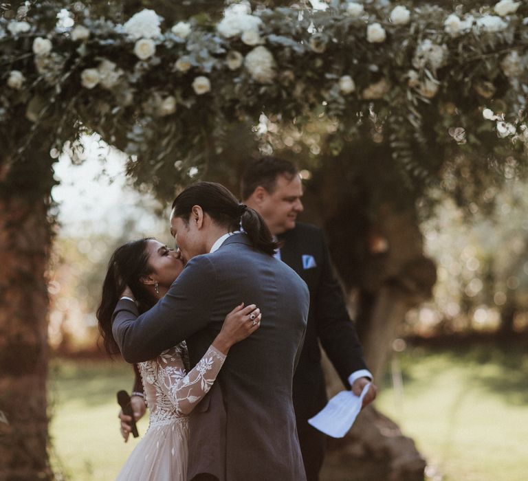 Romantic And Elegant Destination Wedding In Puglia Italy With Outdoor Ceremony And Reception With Bride In Hermione De Paula And Images From James Frost