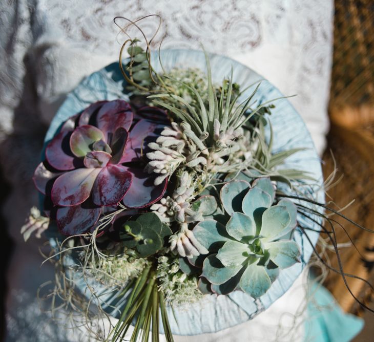 Succulent Bouquet For Wedding