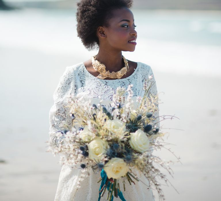 Coastal Inspired Wedding Bouquet