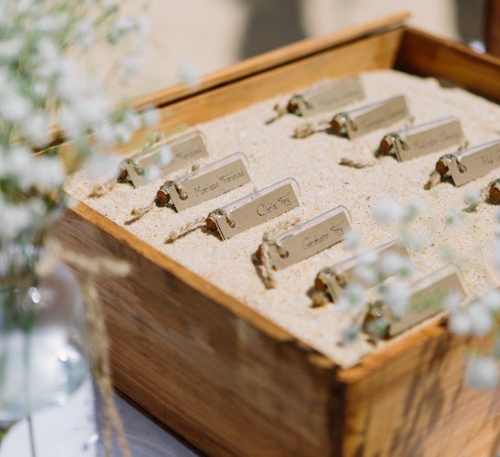 Sand Escort Cards | Jade Osborne Photography | The Amazing Rabbit Films