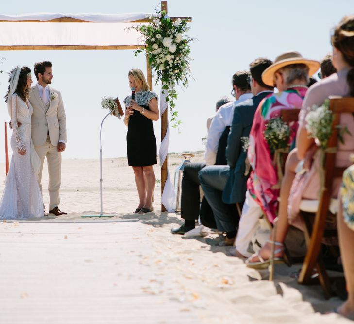 Beach Wedding Ceremony | Jade Osborne Photography | The Amazing Rabbit Films