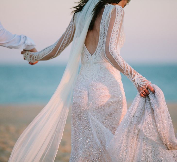 Bride in Inbal Dror Wedding Dress | Jade Osborne Photography | The Amazing Rabbit Films