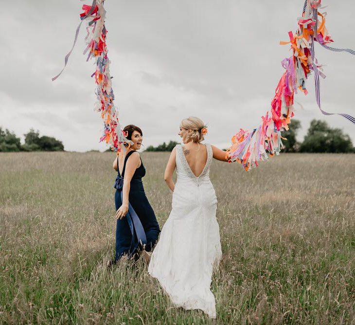 Vintage Circus Themed Wedding At Old Brook Barn Essex With Bride In Ronald Joyce & Images By Kelsie Low Photography