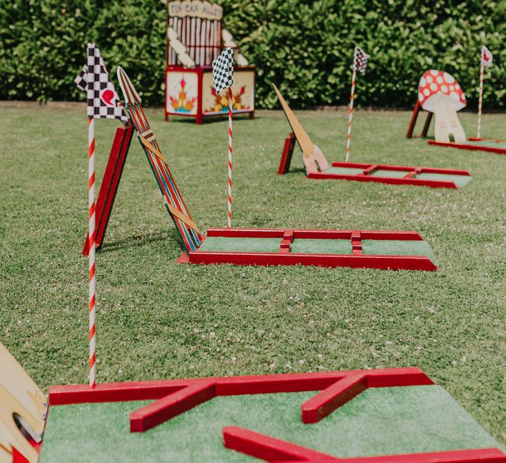 Vintage Circus Themed Wedding At Old Brook Barn Essex With Bride In Ronald Joyce & Images By Kelsie Low Photography