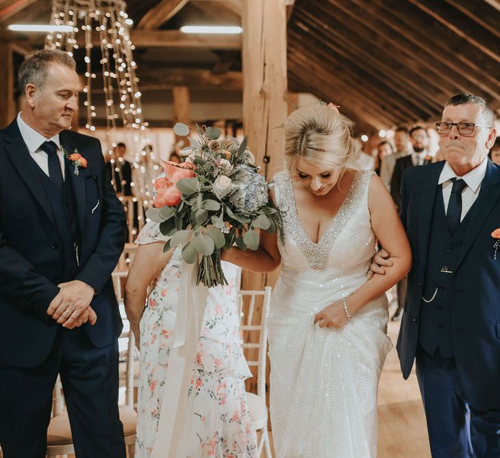 Vintage Circus Themed Wedding At Old Brook Barn Essex With Bride In Ronald Joyce & Images By Kelsie Low Photography