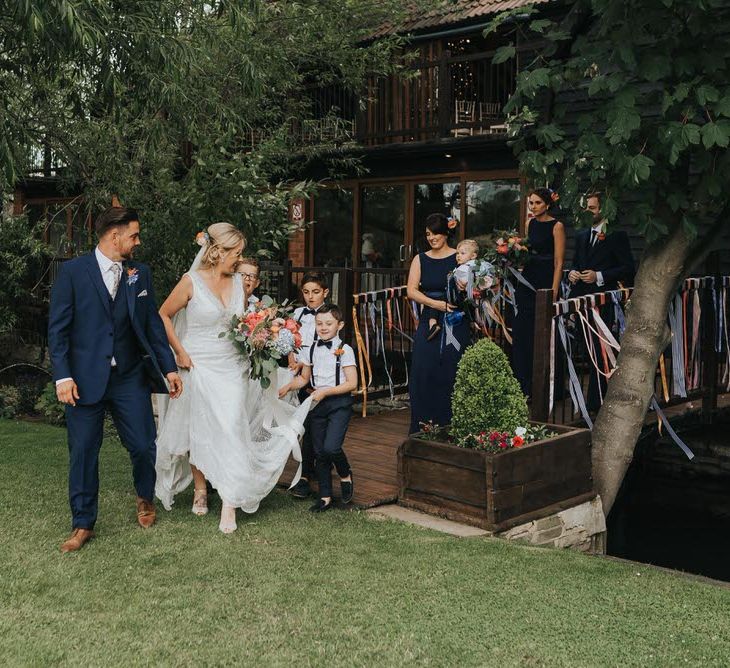 Vintage Circus Themed Wedding At Old Brook Barn Essex With Bride In Ronald Joyce & Images By Kelsie Low Photography