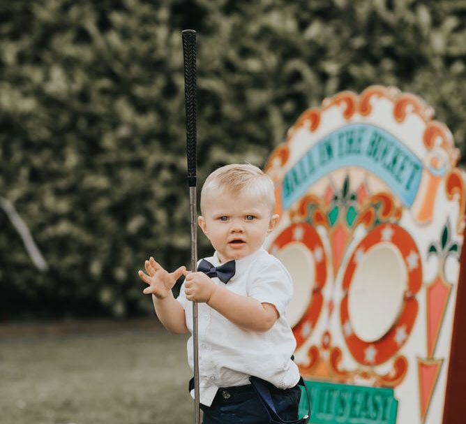 Vintage Circus Themed Wedding At Old Brook Barn Essex With Bride In Ronald Joyce & Images By Kelsie Low Photography