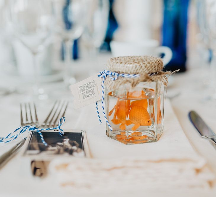 Pretend Goldfish In A Bowl Favours For Circus Themed Wedding