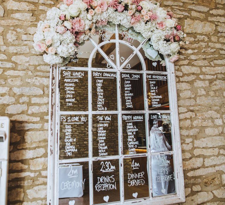 Mirrored Table Plan