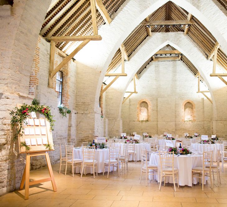 Pronovias Bride For Classic Wedding At The Tithe Barn With Bridesmaids In Coast Multiway Dresses & Images From Helen Cawte Photography