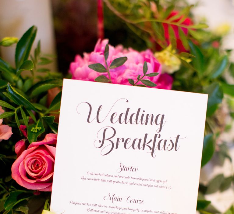 Stationery Details // Pronovias Bride For Classic Wedding At The Tithe Barn With Bridesmaids In Coast Multiway Dresses & Images From Helen Cawte Photography