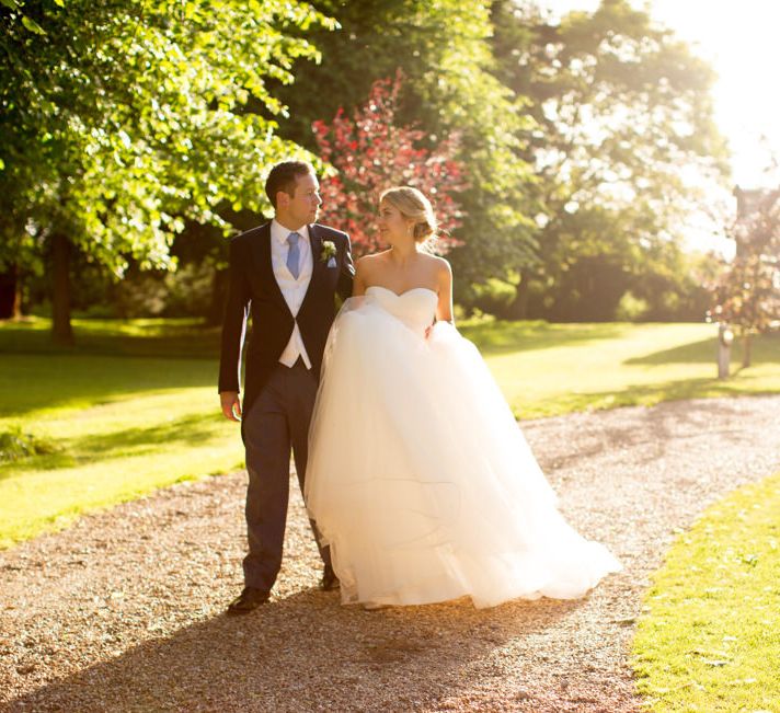 Pronovias Bride For Classic Wedding At The Tithe Barn With Bridesmaids In Coast Multiway Dresses & Images From Helen Cawte Photography