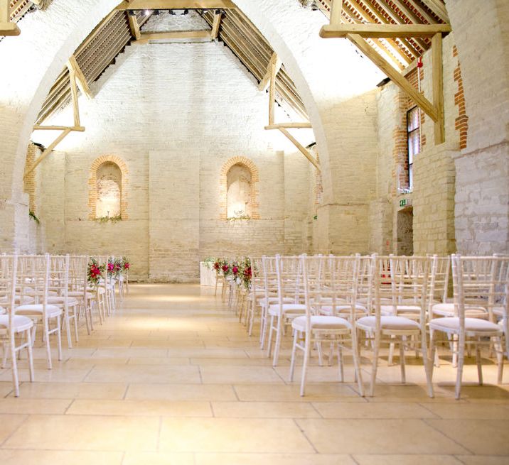 Pronovias Bride For Classic Wedding At The Tithe Barn With Bridesmaids In Coast Multiway Dresses & Images From Helen Cawte Photography