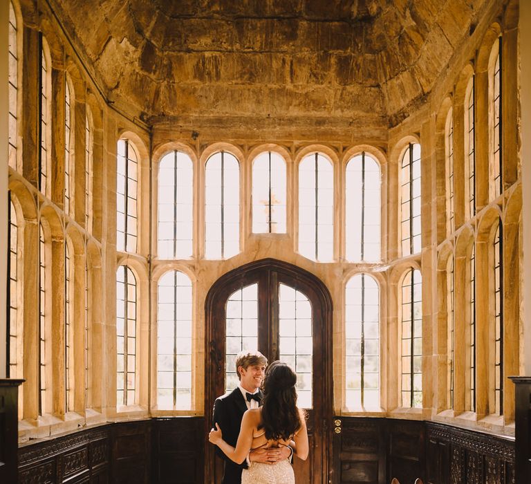 Elegant Wedding Brympton House Somerset With Bride Wearing Inbal Dror And Groom In Black Tux By Alexander McQueen With Images From Modern Vintage Weddings