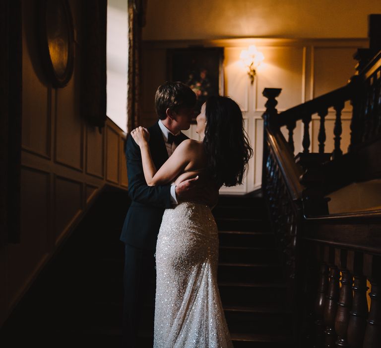 Elegant Wedding Brympton House Somerset With Bride Wearing Inbal Dror And Groom In Black Tux By Alexander McQueen With Images From Modern Vintage Weddings