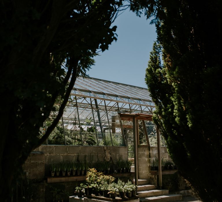 Rustic Wedding Reception In A Greenhouse