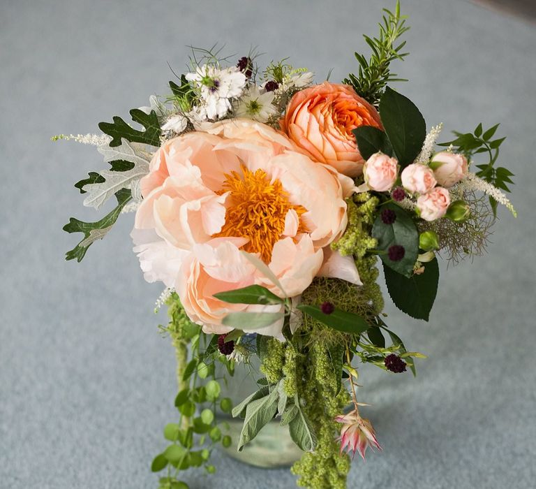 Peach Bridal Bouquet