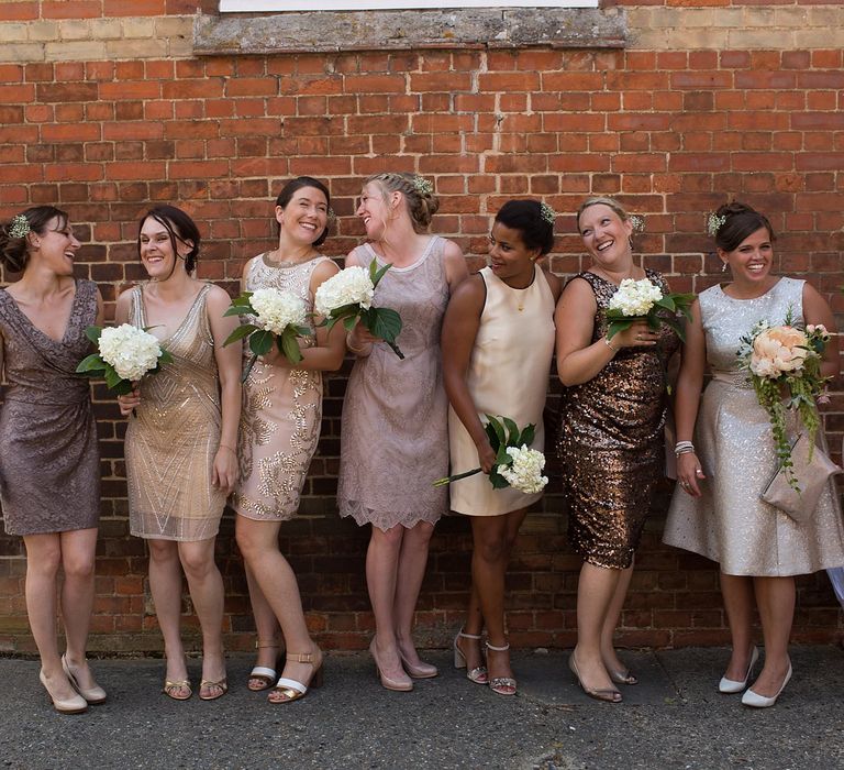 Bridesmaid in Different Dresses