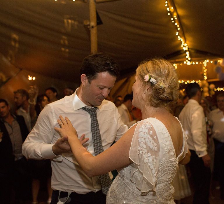 Tipi Reception Bride & Groom First Dance