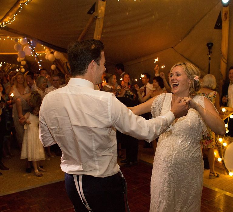 Tipi Reception Bride & Groom First Dance