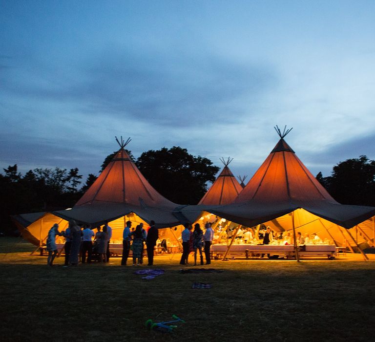 At Home Tipi Wedding