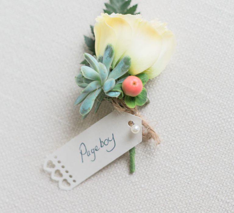 White Rose Buttonhole