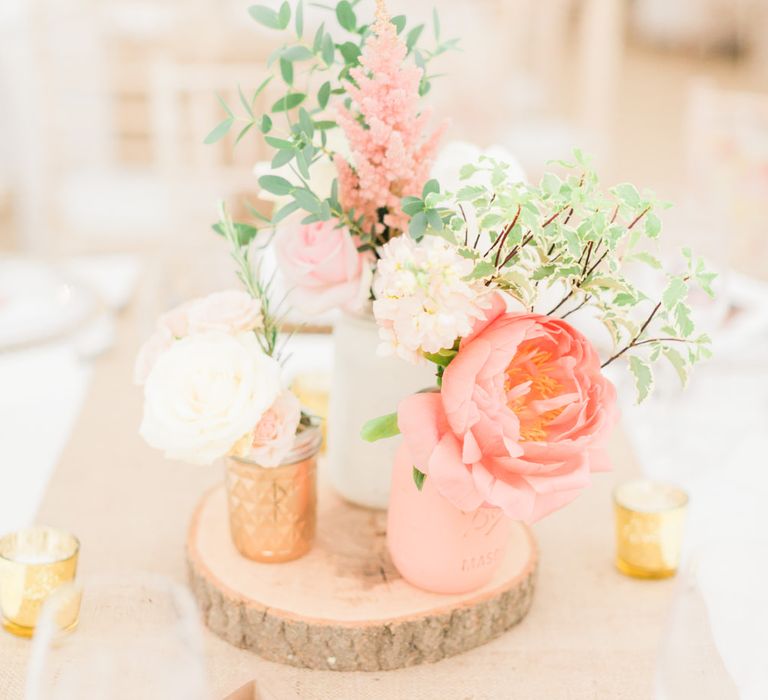 Rustic Romance Table Centrepiece