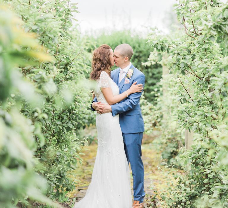 Bride & Groom Romantic Portrait