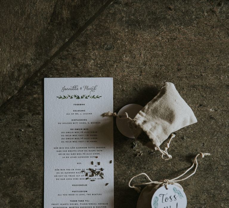 Wedding Stationery | Rustic Barn Wedding in Norway | Christin Eide Photography