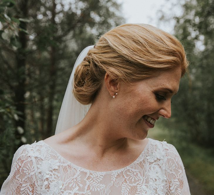 Bride in Willowby Watters 'Amelia' Gown | Rustic Barn Wedding in Norway | Christin Eide Photography