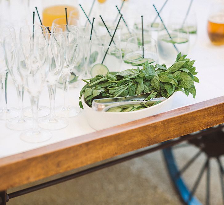 Bar Cart At Wedding