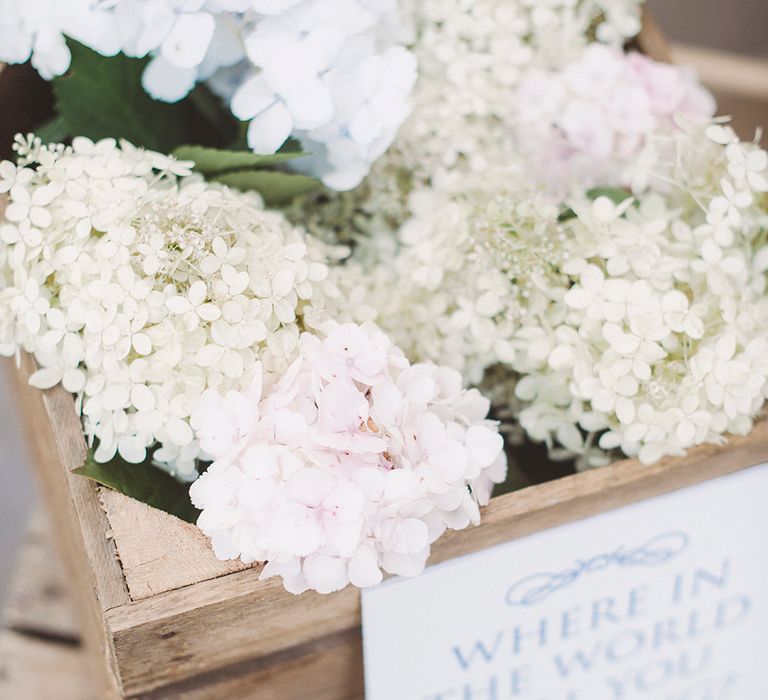 White Hydrangeas Wedding Flowers