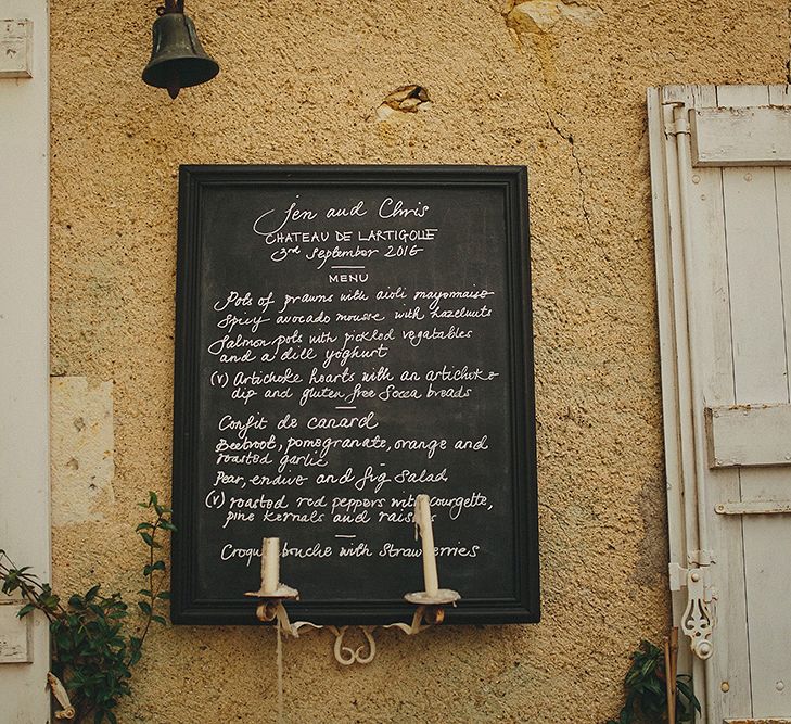 Blackboard Wedding Sign | Petar Jurica Photography