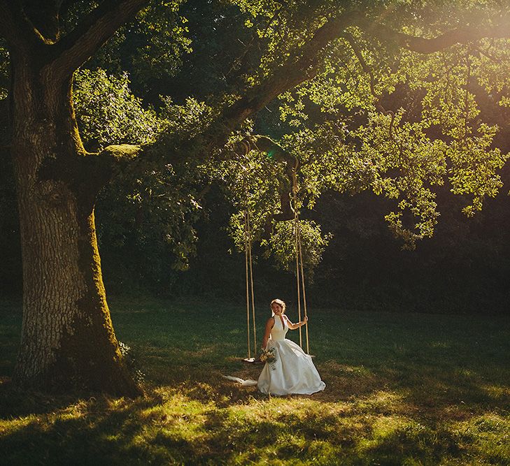 Bride in Jesús Peiró 3000 Dress from Morgan Davies Bridal | Petar Jurica Photography