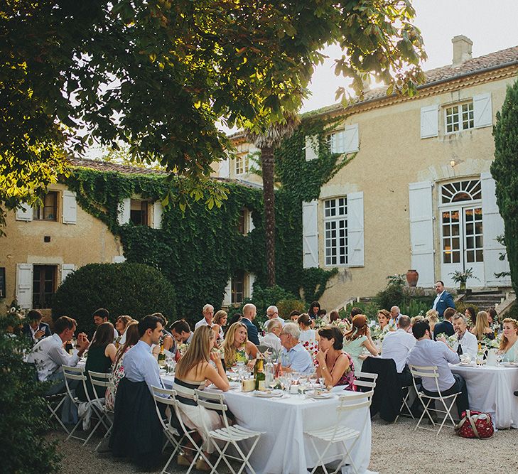 Al Fresco Wedding Breakfast | Destination Wedding at Chateau de Lartigolle,Pessan France | Petar Jurica Photography