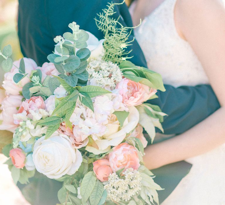 Pastel Wedding With A Epic Dessert Table & Sweet Bar Bride In Preloved Wedding Dress With Images By Sarah Jane Ethan & Matt Ethan Photography