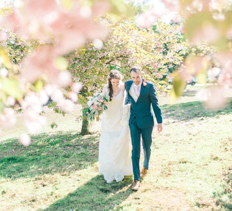 Pastel Wedding With A Epic Dessert Table & Sweet Bar Bride In Preloved Wedding Dress With Images By Sarah Jane Ethan & Matt Ethan Photography