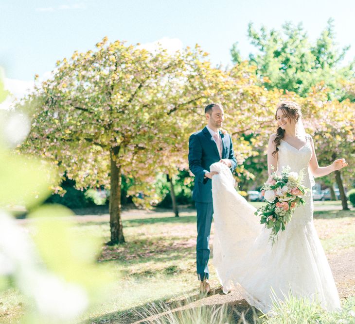 Pastel Wedding With A Epic Dessert Table & Sweet Bar Bride In Preloved Wedding Dress With Images By Sarah Jane Ethan & Matt Ethan Photography