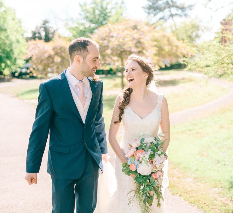 Pastel Wedding With A Epic Dessert Table & Sweet Bar Bride In Preloved Wedding Dress With Images By Sarah Jane Ethan & Matt Ethan Photography