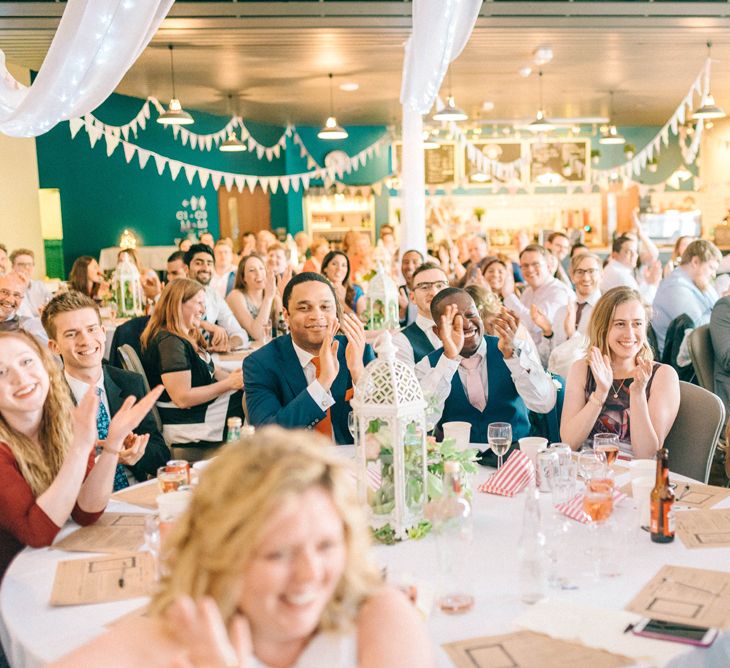 Pastel Wedding With A Epic Dessert Table & Sweet Bar Bride In Preloved Wedding Dress With Images By Sarah Jane Ethan & Matt Ethan Photography