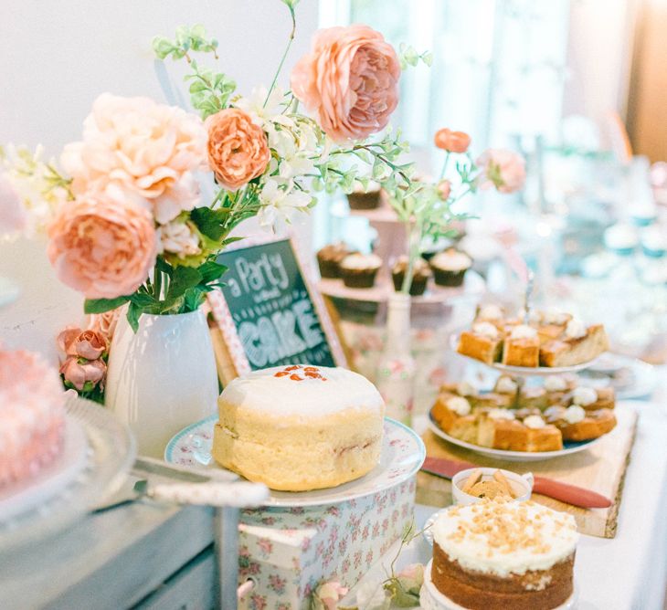 Pastel Wedding With A Epic Dessert Table & Sweet Bar Bride In Preloved Wedding Dress With Images By Sarah Jane Ethan & Matt Ethan Photography