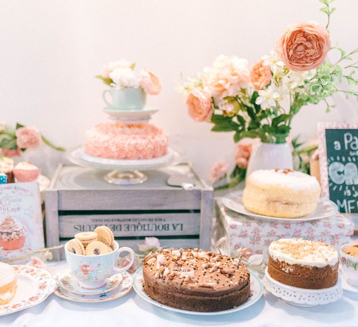 Pastel Wedding With A Epic Dessert Table & Sweet Bar Bride In Preloved Wedding Dress With Images By Sarah Jane Ethan & Matt Ethan Photography