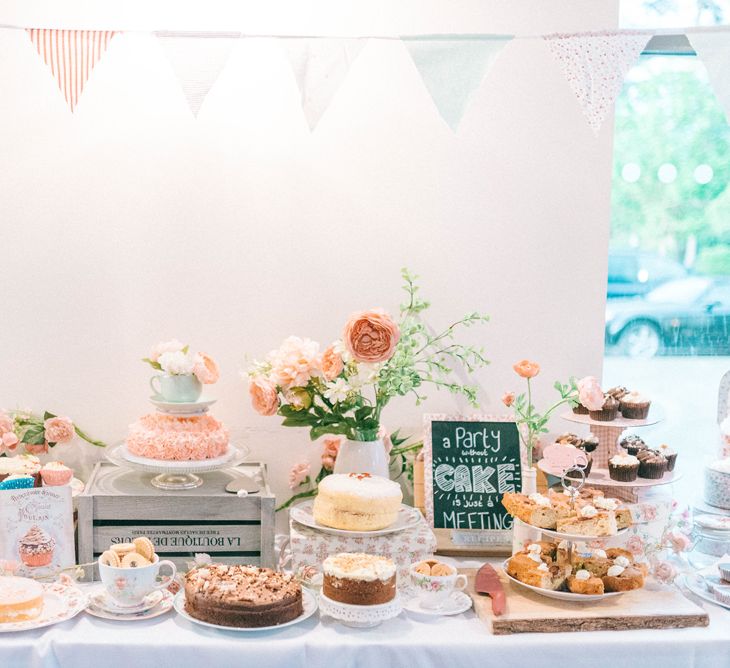 Pastel Wedding With A Epic Dessert Table & Sweet Bar Bride In Preloved Wedding Dress With Images By Sarah Jane Ethan & Matt Ethan Photography