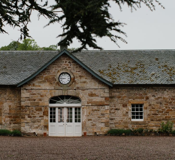 Foliage Filled Wedding At Colstoun East Lothian With Polytunnel Ceremony And Bridesmaids In Dusky Pink & Images From Caro Weiss Photography