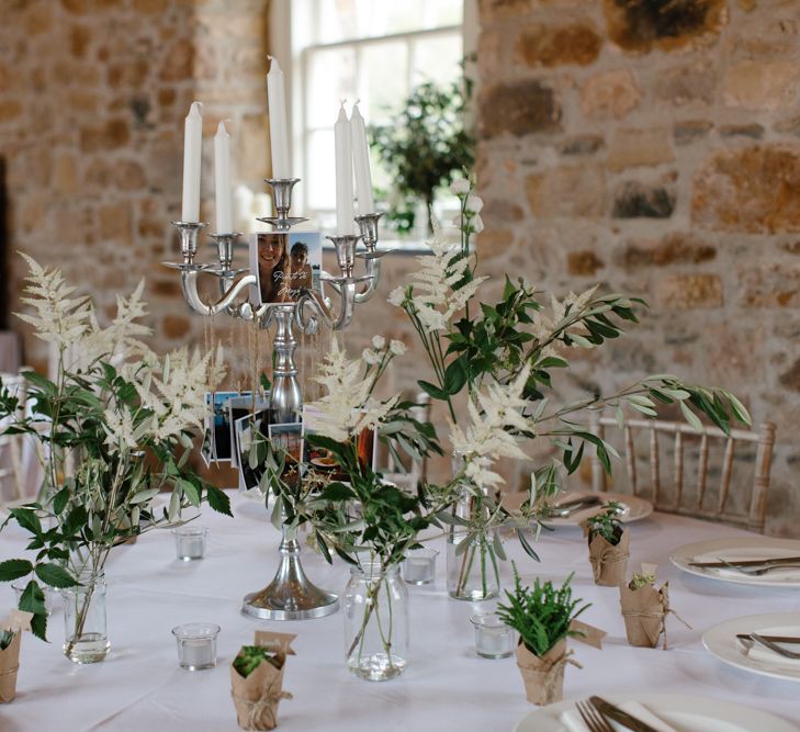 Foliage Filled Wedding At Colstoun East Lothian With Polytunnel Ceremony And Bridesmaids In Dusky Pink & Images From Caro Weiss Photography