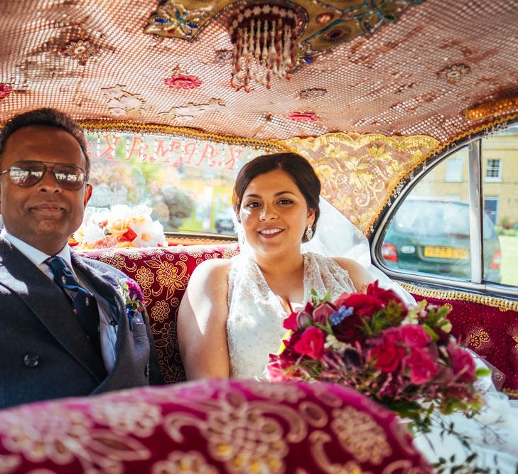 Indian Ambassador Wedding Car | Helen Abraham Photography