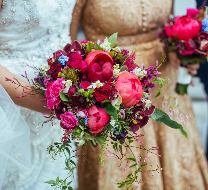 Pink Bridal Bouquet | Helen Abraham Photography